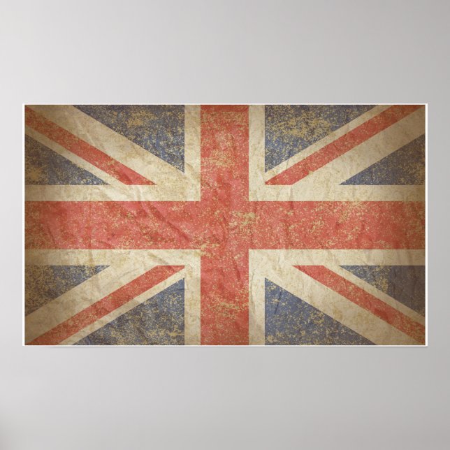 British Flag Distressed Poster (Front)