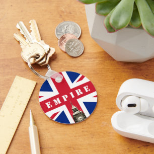 British Flag - Empire, United Kingdom, Big Ben UK Key Ring