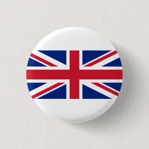 British Flag, Flag of United Kingdom 3 Cm Round Badge