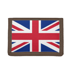 British Flag graphic on a Trifold Wallet