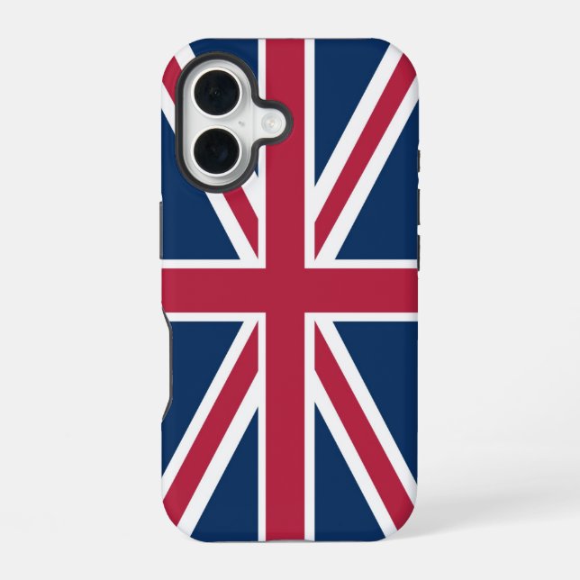 British flag iPhone 16 case (Back)