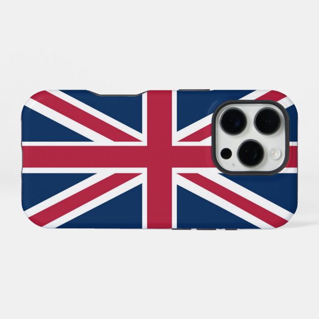 British flag iPhone case (Back Horizontal)