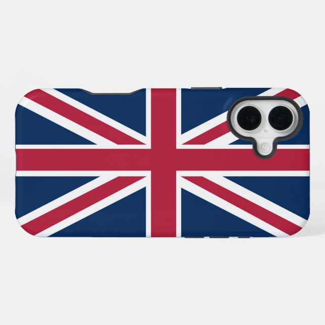 British flag iPhone case (Back Horizontal)