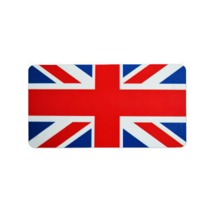 British Flag Label
