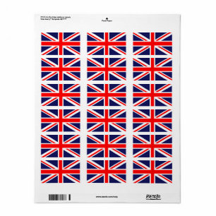 British Flag Label