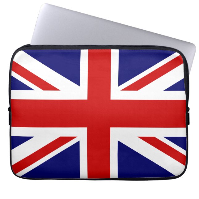 British flag laptop sleeve | Union Jack design (Front)