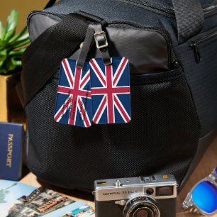British flag luggage tag