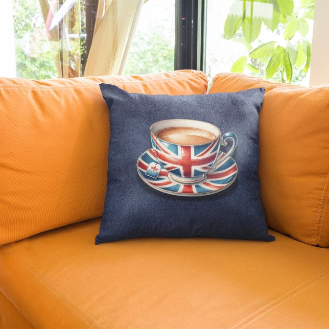 British Flag on English Teacup Cushion (Creator Uploaded)