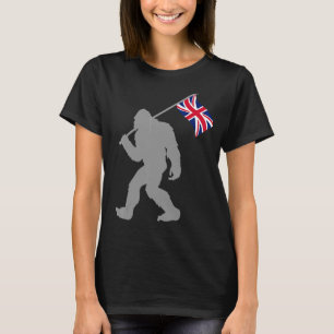 British Flag On United Kingdom Flag T-Shirt