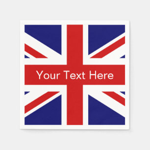 British flag paper napkins   Union jack design