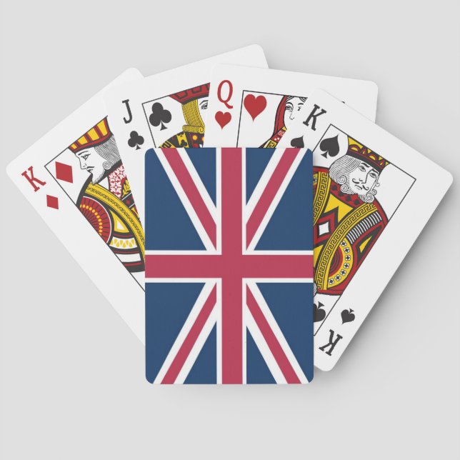 British flag playing cards (Back)