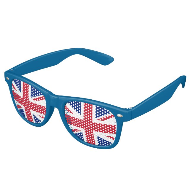 British flag retro sunglasses (Angled)