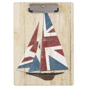 British Flag Sailboat Clipboard