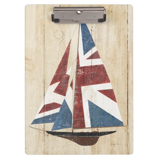 British Flag Sailboat Clipboard (Front)