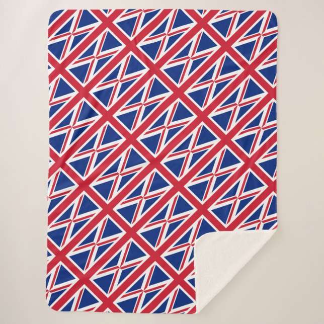 British flag sherpa blanket (Front)