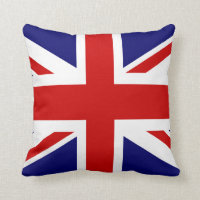 British flag throw pillow | Union Jack design