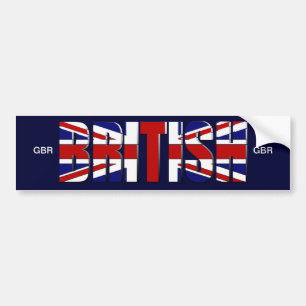 British flag United Kingdom England Wales Scotland Bumper Sticker