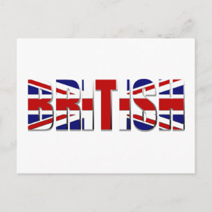 British flag United Kingdom England Wales Scotland Postcard