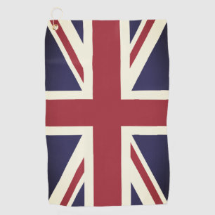 British Flag & United Kingdom golf holiday /sports Towel
