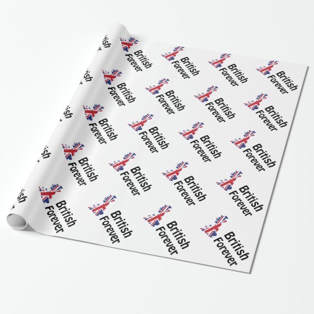 British Forever Wrapping Paper (Unrolled)