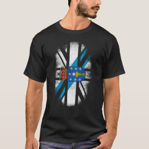 British Galician Flag - Galicia and UK Pride T-Shirt
