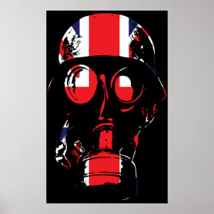 British Gas Mask Poster