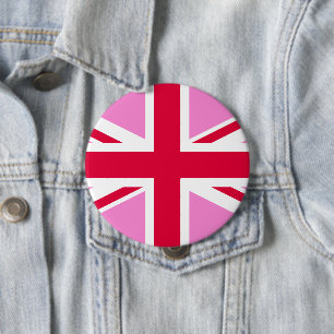 British Gay Pride Flag 10 Cm Round Badge