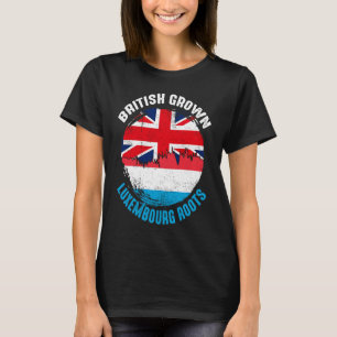 British Grown Luxembourg Roots Vintage Flags for M T-Shirt