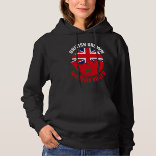British Grown Moorish Roots Vintage Flags for Men  Hoodie