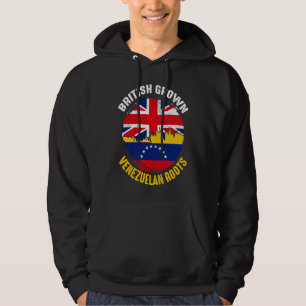 British Grown Venezuelan Roots Vintage Flags for M Hoodie