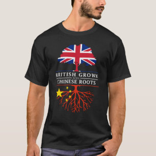 British Grown with Chinese Roots   China Design T-Shirt