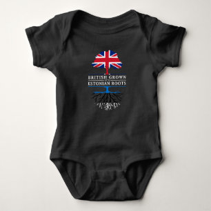 British Grown with Estonian Roots Estonia Design Baby Bodysuit