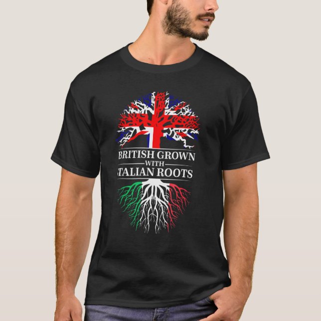 British Grown With Iranian Roots United Kingdom Ir T-Shirt (Front)