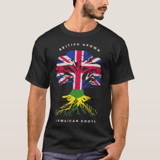 British Grown With Jamaican Roots Jamaica Pride  T-Shirt