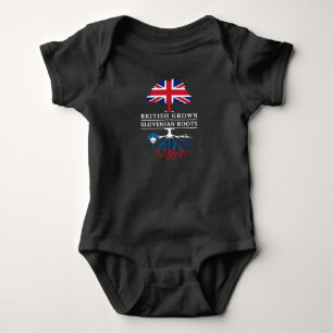 British Grown with Slovenian Roots Slovenia Baby Bodysuit