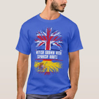 British Grown with Spanish Roots UK Flag England B