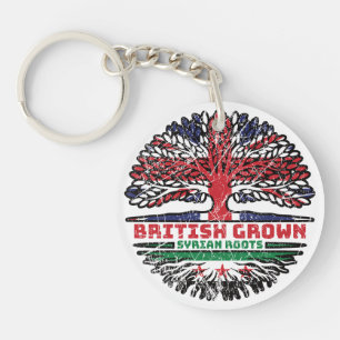British Grown With Syrian Roots Key Ring