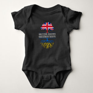 British Grown with Ukrainian Roots Ukraine Baby Bodysuit