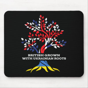 British Grown With Ukrainian Roots Ukraine English Mouse Pad