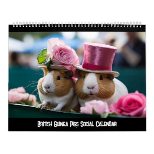 British Guinea Pigs Social Calendar
