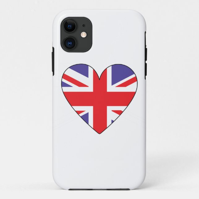 British heart iphone case (Back)