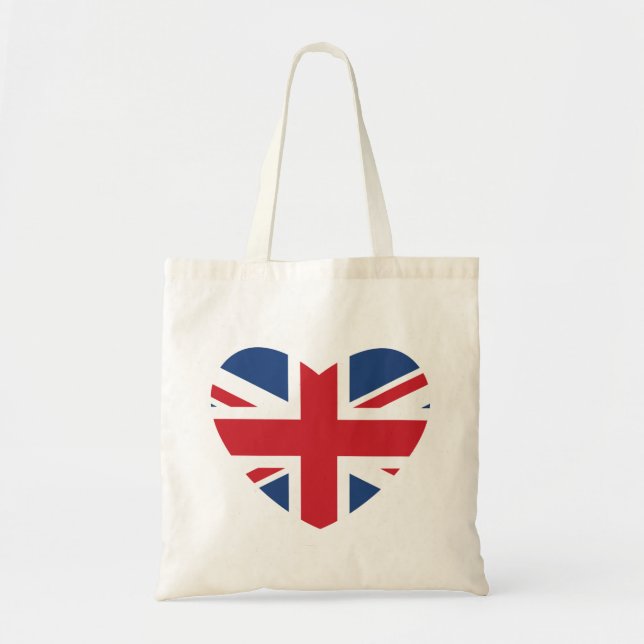 British Heart Tote Bag - Union Jack Flag (Front)