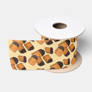 British Honeycomb Sponge Cinder Toffee Candy Sweet Satin Ribbon