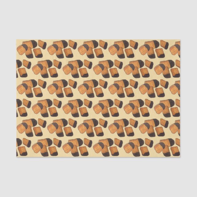 British Honeycomb Sponge Cinder Toffee Candy Sweet Tissue Paper (Front)