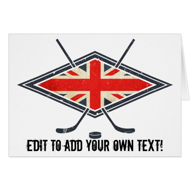 British Ice Hockey Flag (Front Horizontal)