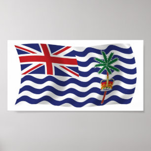 British Indian Ocean Flag Poster Print