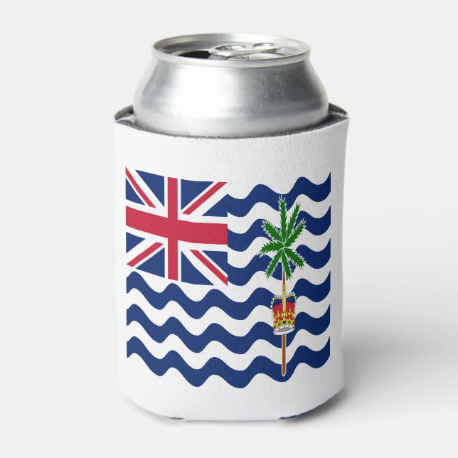British Indian Ocean Territory Flag Can Cooler (Can Front)