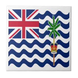 British Indian Ocean Territory Flag Ceramic Tile