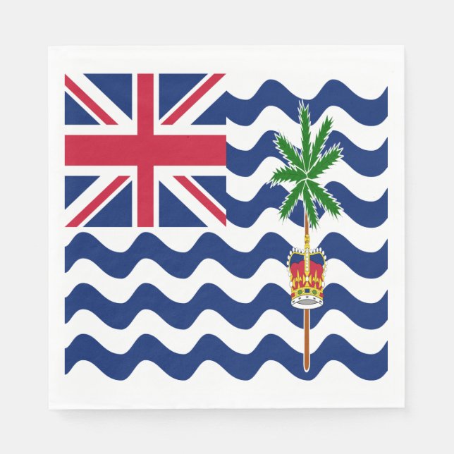 British Indian Ocean Territory Flag Napkin (Front)