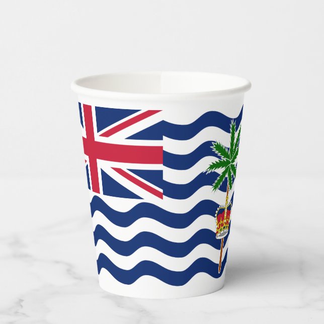 British Indian Ocean Territory Flag Paper Cups (Left)